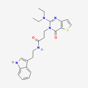 3-[2-(diethylamino)-4-oxo-3H,4H-thieno[3,2-d]pyrimidin-3-yl]-N-[2-(1H-indol-3-yl)ethyl]propanamide