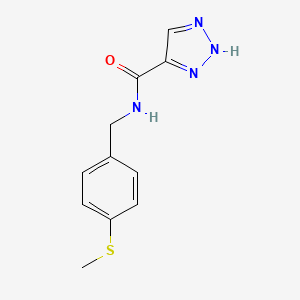 N-[(4-methylsulfanylphenyl)methyl]-2H-triazole-4-carboxamide