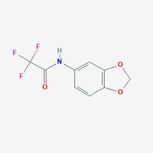 molecular formula C9H6F3NO3 B029959 N-(1,3-苯并二氧杂环-5-基)-2,2,2-三氟乙酰胺 CAS No. 85575-56-0