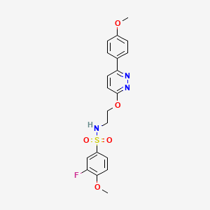 3-fluoro-4-methoxy-N-(2-((6-(4-methoxyphenyl)pyridazin-3-yl)oxy)ethyl)benzenesulfonamide