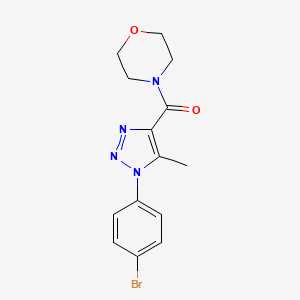 (1-(4-bromophenyl)-5-methyl-1H-1,2,3-triazol-4-yl)(morpholino)methanone