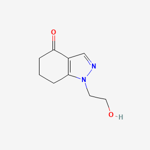 molecular formula C9H12N2O2 B2995951 1-(2-hydroxyethyl)-6,7-dihydro-1H-indazol-4(5H)-one CAS No. 883997-72-6