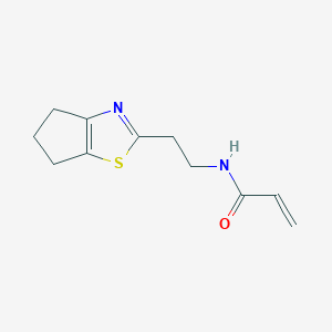 N-[2-(5,6-Dihydro-4H-cyclopenta[d][1,3]thiazol-2-yl)ethyl]prop-2-enamide