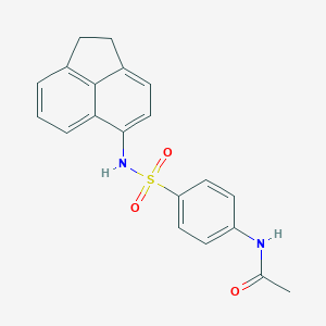 molecular formula C20H18N2O3S B299596 N-[4-(1,2-dihydroacenaphthylen-5-ylsulfamoyl)phenyl]acetamide 