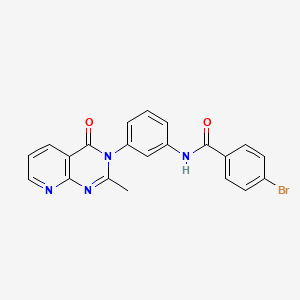 4-bromo-N-(3-(2-methyl-4-oxopyrido[2,3-d]pyrimidin-3(4H)-yl)phenyl)benzamide