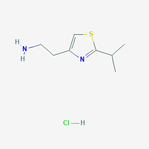 2-(2-Isopropyl-1,3-thiazol-4-YL)ethanamine hydrochloride