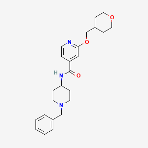 N-(1-benzylpiperidin-4-yl)-2-((tetrahydro-2H-pyran-4-yl)methoxy)isonicotinamide