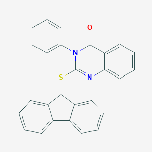 molecular formula C27H18N2OS B299600 2-(9H-fluoren-9-ylsulfanyl)-3-phenyl-4(3H)-quinazolinone 