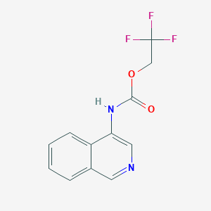 2,2,2-Trifluoroethyl N-isoquinolin-4-ylcarbamate