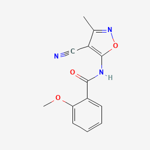 N-(4-cyano-3-methyl-1,2-oxazol-5-yl)-2-methoxybenzamide