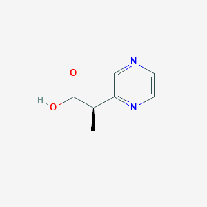 (2R)-2-Pyrazin-2-ylpropanoic acid