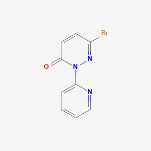 molecular formula C9H6BrN3O B2996022 6-Bromo-2-(pyridin-2-yl)pyridazin-3(2H)-one CAS No. 2251054-17-6
