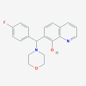 molecular formula C20H19FN2O2 B2996024 7-((4-Fluorophenyl)(morpholino)methyl)quinolin-8-ol CAS No. 308298-35-3