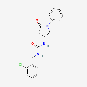 1-(2-Chlorobenzyl)-3-(5-oxo-1-phenylpyrrolidin-3-yl)urea