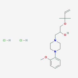 1-(4-(2-Methoxyphenyl)piperazin-1-yl)-3-((2-methylbut-3-en-2-yl)oxy)propan-2-ol dihydrochloride