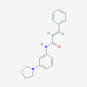 3-phenyl-N-[3-(1-pyrrolidinyl)phenyl]acrylamide