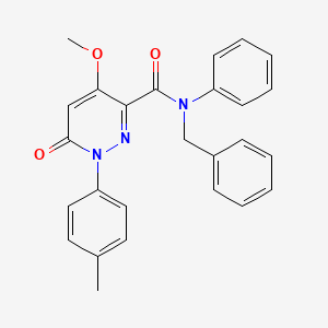 N-benzyl-4-methoxy-6-oxo-N-phenyl-1-(p-tolyl)-1,6-dihydropyridazine-3-carboxamide