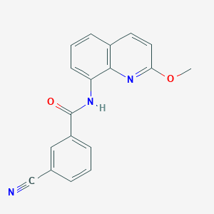 3-cyano-N-(2-methoxyquinolin-8-yl)benzamide