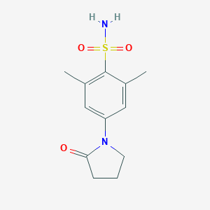 molecular formula C12H16N2O3S B299608 2,6-Dimethyl-4-(2-oxo-1-pyrrolidinyl)benzenesulfonamide 