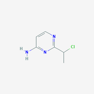 2-(1-Chloroethyl)pyrimidin-4-amine