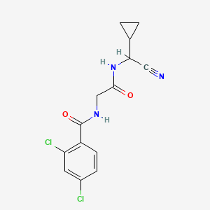 2,4-Dichloro-N-[2-[[cyano(cyclopropyl)methyl]amino]-2-oxoethyl]benzamide