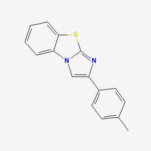 molecular formula C16H12N2S B2996090 2-(4-甲基苯基)咪唑并[2,1-b][1,3]苯并噻唑 CAS No. 38956-27-3