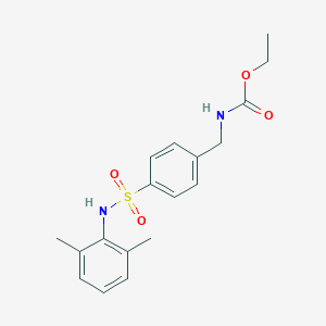 molecular formula C18H22N2O4S B299612 Ethyl {4-[(2,6-dimethylphenyl)sulfamoyl]benzyl}carbamate 