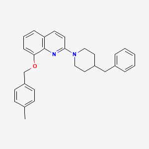 2-(4-Benzylpiperidin-1-yl)-8-((4-methylbenzyl)oxy)quinoline