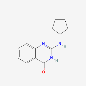 molecular formula C13H15N3O B2996124 2-(环戊基氨基)喹唑啉-4(3H)-酮 CAS No. 1328165-49-6