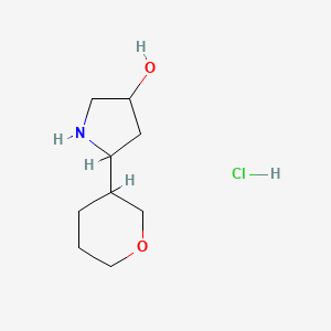 5-(Oxan-3-yl)pyrrolidin-3-ol hydrochloride