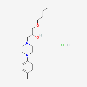 1-Butoxy-3-(4-(p-tolyl)piperazin-1-yl)propan-2-ol hydrochloride