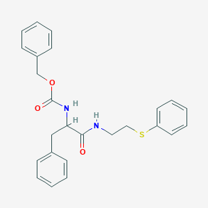 Benzyl 1-benzyl-2-oxo-2-{[2-(phenylsulfanyl)ethyl]amino}ethylcarbamate