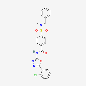 4-[benzyl(methyl)sulfamoyl]-N-[5-(2-chlorophenyl)-1,3,4-oxadiazol-2-yl]benzamide