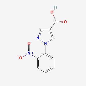 molecular formula C10H7N3O4 B2996195 1-(2-nitrophenyl)-1H-pyrazole-4-carboxylic acid CAS No. 1006952-14-2