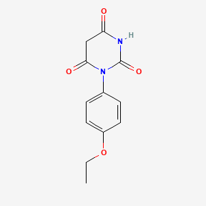 molecular formula C12H12N2O4 B2996216 1-(4-ethoxyphenyl)pyrimidine-2,4,6(1H,3H,5H)-trione CAS No. 202119-00-4
