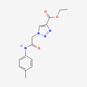 ethyl 1-{2-[(4-methylphenyl)amino]-2-oxoethyl}-1H-1,2,3-triazole-4-carboxylate