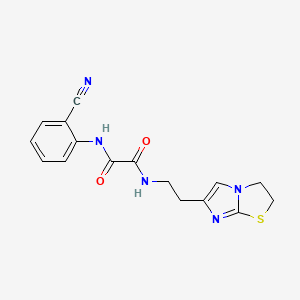 N1-(2-cyanophenyl)-N2-(2-(2,3-dihydroimidazo[2,1-b]thiazol-6-yl)ethyl)oxalamide