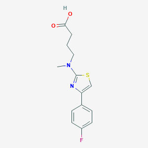 molecular formula C14H15FN2O2S B299624 4-[[4-(4-Fluorophenyl)-1,3-thiazol-2-yl](methyl)amino]butanoic acid 