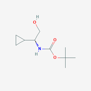 tert-Butyl N-[(1R)-1-cyclopropyl-2-hydroxyethyl]carbamate