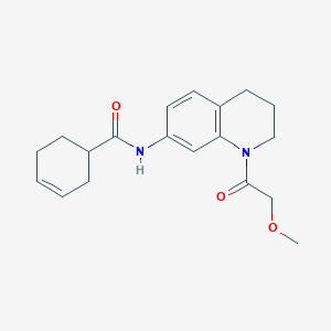 N-(1-(2-methoxyacetyl)-1,2,3,4-tetrahydroquinolin-7-yl)cyclohex-3-enecarboxamide
