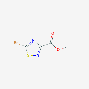 molecular formula C4H3BrN2O2S B2996254 Methyl 5-bromo-1,2,4-thiadiazole-3-carboxylate CAS No. 1784153-04-3