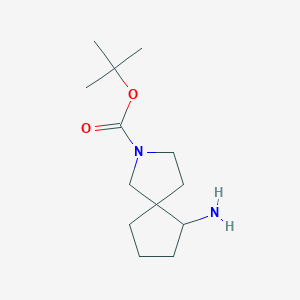 molecular formula C13H24N2O2 B2996259 Tert-butyl 6-amino-2-azaspiro[4.4]nonane-2-carboxylate CAS No. 1368138-79-7