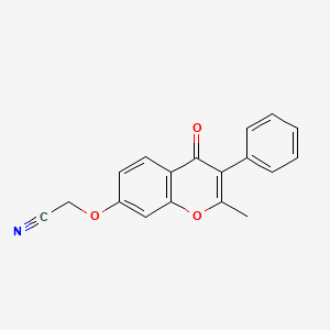 2-((2-methyl-4-oxo-3-phenyl-4H-chromen-7-yl)oxy)acetonitrile