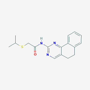 N-(5,6-dihydrobenzo[h]quinazolin-2-yl)-2-(isopropylsulfanyl)acetamide