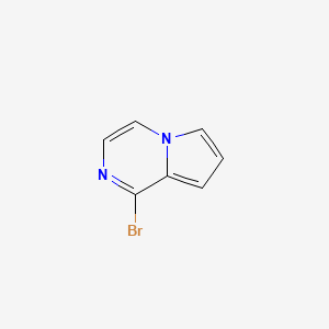 molecular formula C7H5BrN2 B2996287 1-Bromopyrrolo[1,2-a]pyrazine CAS No. 2049006-06-4