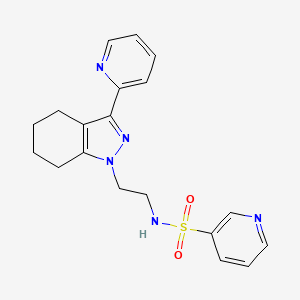 N-(2-(3-(pyridin-2-yl)-4,5,6,7-tetrahydro-1H-indazol-1-yl)ethyl)pyridine-3-sulfonamide