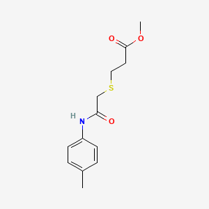 Methyl 3-((2-oxo-2-(p-tolylamino)ethyl)thio)propanoate
