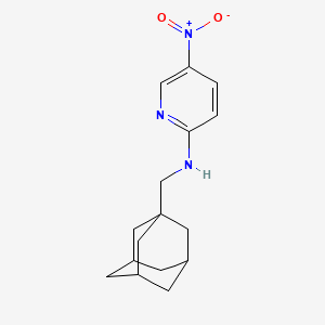 molecular formula C16H21N3O2 B2996297 N-(1-adamantylmethyl)-5-nitropyridin-2-amine CAS No. 878738-54-6