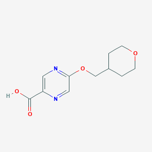 5-[(Tetrahydro-2H-pyran-4-yl)methoxy]pyrazine-2-carboxylic acid