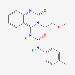 (E)-1-(3-(2-methoxyethyl)-2-oxo-2,3-dihydroquinazolin-4(1H)-ylidene)-3-(p-tolyl)urea